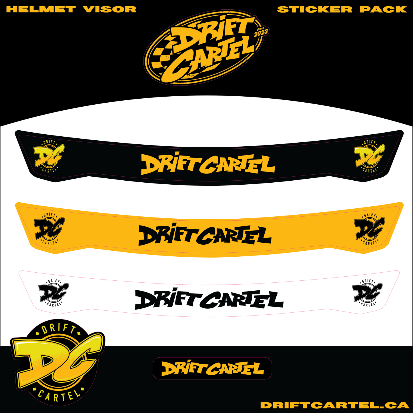 Helmet Visor Sticker Pack