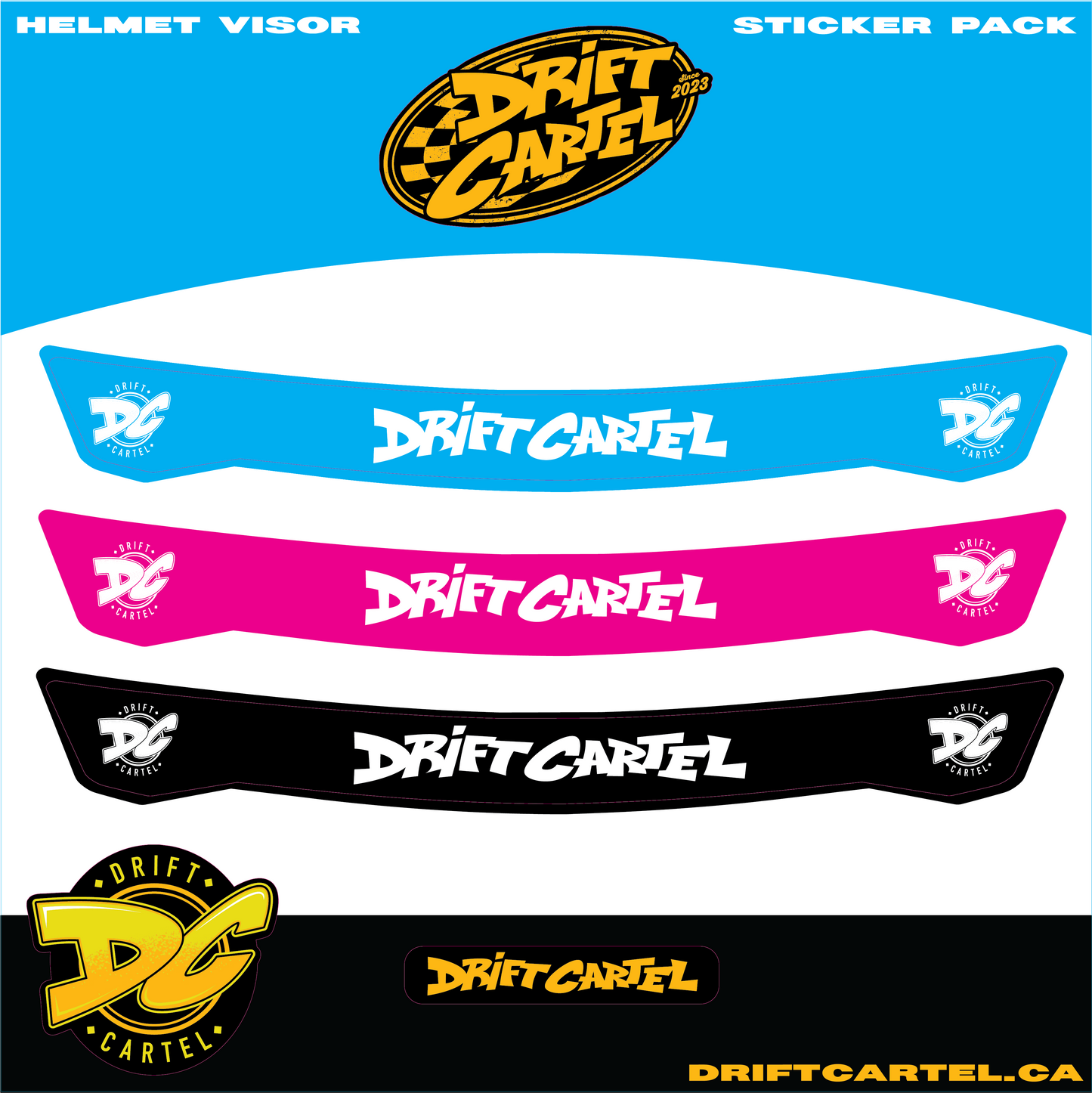 Helmet Visor Sticker Pack